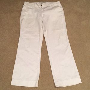 Old Navy Size 12 REG White Cotton Pants regular